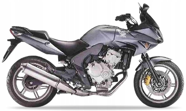 Naklejki na motocykl Honda Cbf 600 S 2007-2009 Szary Nhb03 - Juula