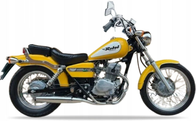 Naklejki na motocykl Honda Ca 125 Rebel 1998 Żółty Y132 - Juula