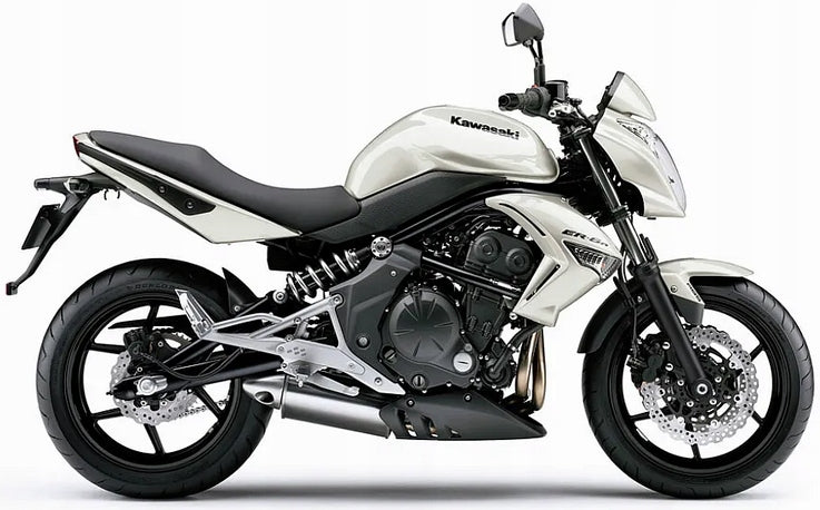 NAKLEJKI JUULA NA MOTOCYKL DO KAWASAKI ER 6N 2009-2011 BIAŁY G3
