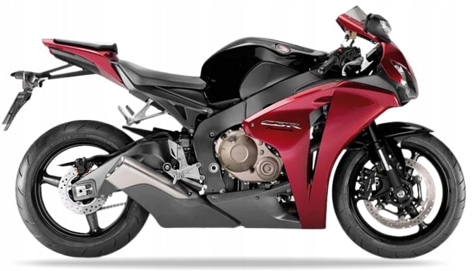 Naklejki na motocykl Honda Cbr 1000 Rr 2008 Fireblade Czerwony Czarny Nhb01R - Juula