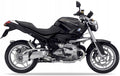 NAKLEJKI JUULA NA MOTOCYKL DO BMW R 1200 R 2007-2012 CZARNO-SREBRNY