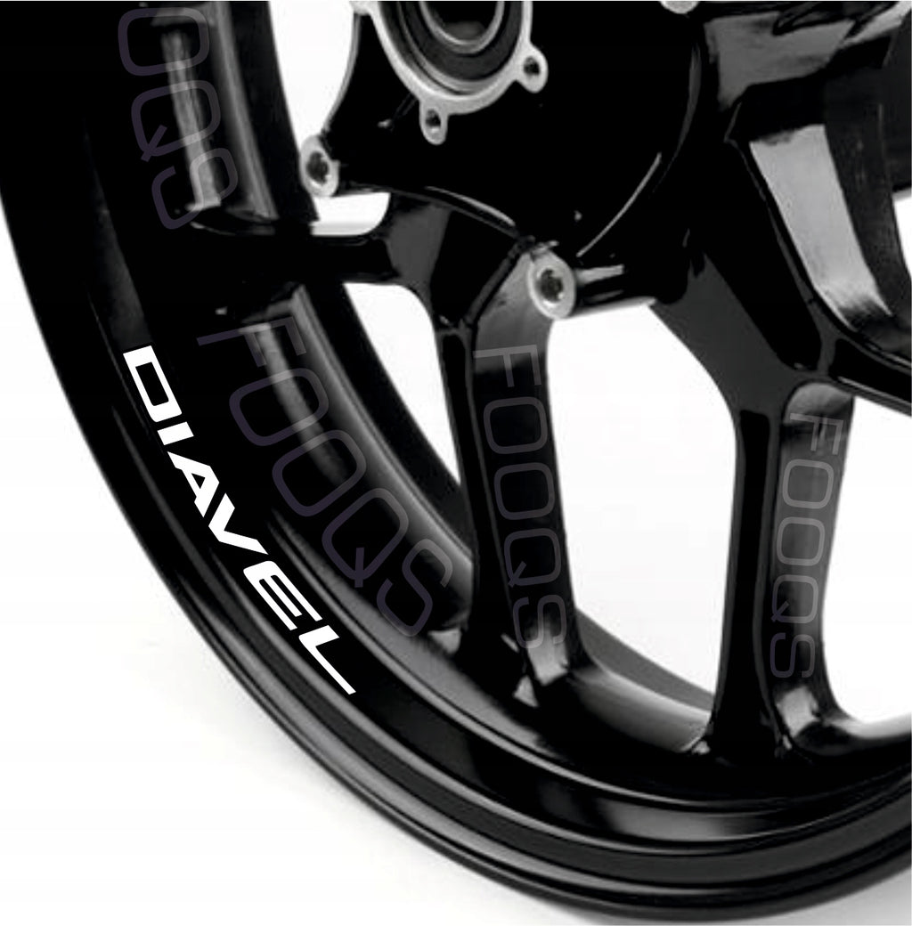 AUTOCOLLANTS DE JANTES JUULA POUR DUCATI DIAVEL 
