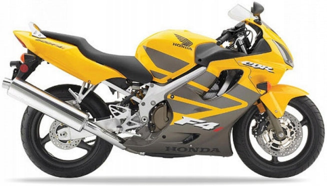 NAKLEJKI JUULA NA MOTOCYKL DO HONDA CBR 600 F4 2001-2006 ŻÓŁTY Y124 SZARY