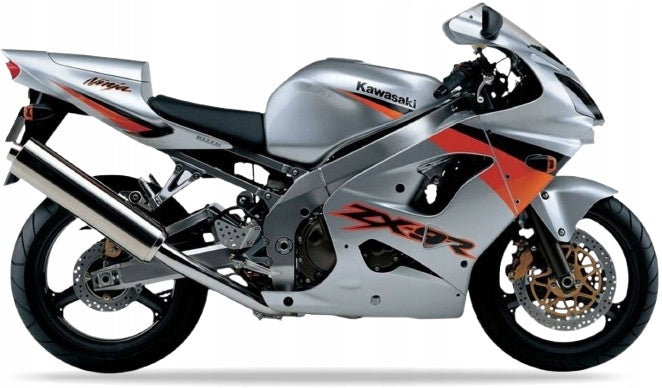 NAKLEJKI NA MOTOCYKL JUULA DO KAWASAKI ZX 9R 2003 SREBRNY TYP 2 474