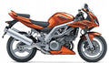 NAKLEJKI NA MOTOCYKL JUULA DO SUZUKI SV 1000 S 2003 POMARAŃCZOWY YAV