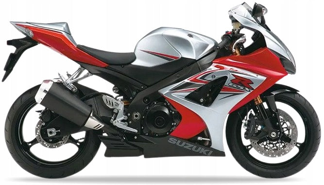 NAKLEJKI NA MOTOCYKL JUULA DO SUZUKI GSX-R 1000 2007 SREBRNY YMD CZERWONY YHH