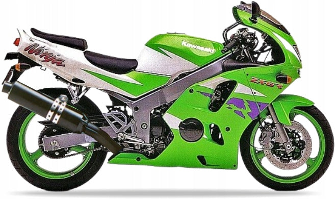 NAKLEJKI NA MOTOCYKL JUULA DO KAWASAKI ZX 6R 1996 ZIELONY 7F