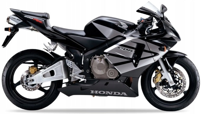 NAKLEJKI JUULA NA MOTOCYKL DO HONDA CBR 600 RR 2004 CZARNO-SREBRNY NH1