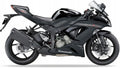 NAKLEJKI NA MOTOCYKL JUULA DO KAWASAKI ZX 6R 2014 CZARNY 660