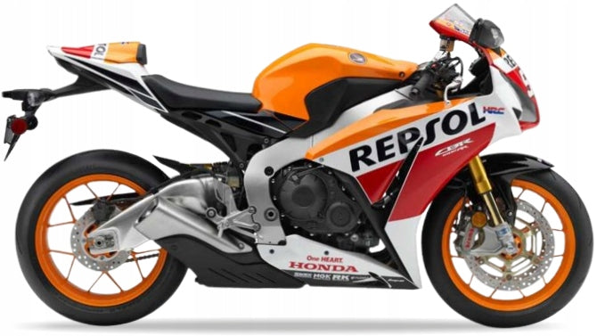Naklejki na motocykl Honda Cbr 1000 Rr 2015-2016 Usa Repsol Pomarańczowy Yr250 - Juula