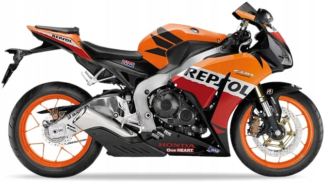 Naklejki na motocykl Honda Cbr 1000 Rr 2013 Fireblade Repsol Pomarańczowy - Juula