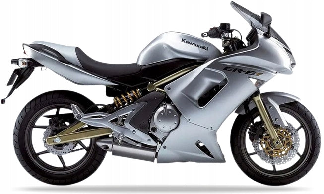NAKLEJKI JUULA NA MOTOCYKL DO KAWASAKI ER 6F 2006 SREBRNY TYP 2 474