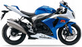NAKLEJKI NA MOTOCYKL JUULA DO SUZUKI GSX-R 1000 2009 NIEBIESKI YSF BIAŁY YBD