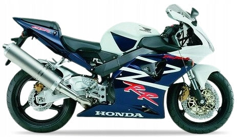 NAKLEJKI JUULA HONDA CBR 954 RR 2002-2003 FIREBLADE BIAŁO-CIEMNO-NIEBIESKI