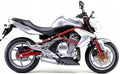 NAKLEJKI JUULA NA MOTOCYKL DO KAWASAKI ER 6N 2005-2008 SREBRNY TYP 2 474
