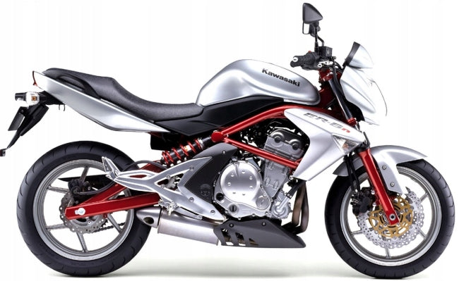 NAKLEJKI JUULA NA MOTOCYKL DO KAWASAKI ER 6N 2005-2008 SREBRNY TYP 2 474