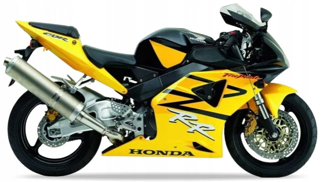 Naklejki na motocykl Honda Cbr 954 Rr 2002-2003 Fireblade Czarno-Żółty Nh1Y - Juula