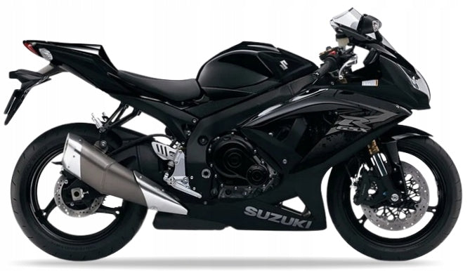 NAKLEJKI NA MOTOCYKL JUULA DO SUZUKI GSXR 600 2010 CZARNY 019 MAT CZARNY NO.2 YKV