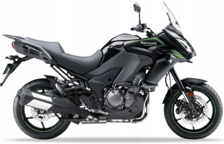 NAKLEJKI NA MOTOCYKL JUULA DO KAWASAKI VERSYS 1000 2018 CZARNO-ZIELONY