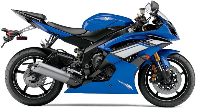 NAKLEJKI NA MOTOCYKL JUULA DO YAMAHA YZF R6 2010-2011 NIEBIESKI C DPBMC RJ15