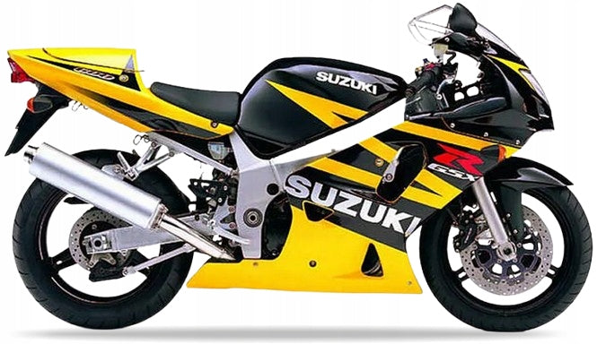 NAKLEJKI JUULA DO SUZUKI GSXR 600 2003 ŻÓŁTY YU9 CZARNY 019