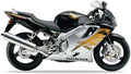 NAKLEJKI JUULA NA MOTOCYKL DO HONDA CBR 600 F 1999 CZARNY NH1 SREBRNY