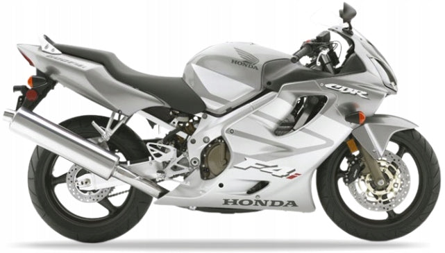 Naklejki na motocykl Honda Cbr 600 F4 2001-2006 Srebrny Nh167 Szary - Juula