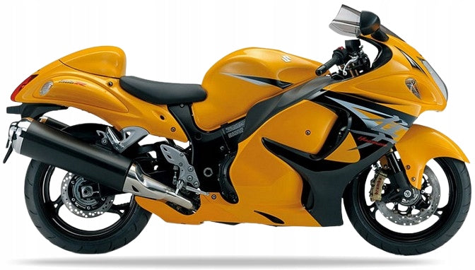 NAKLEJKI NA MOTOCYKL JUULA DO SUZUKI GSX 1300 R HAYABUSA 2013 KGK ŻÓŁTY YMF CZARNY YVB