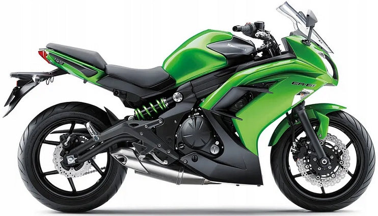 NAKLEJKI NA MOTOCYKL JUULA DO KAWASAKI ER 6F 2015 LIMONKOWO-ZIELONY TYP 3 51P