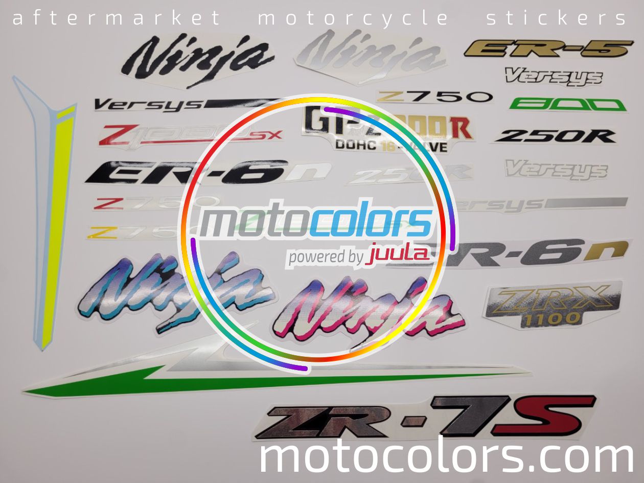 NAKLEJKI NA MOTOCYKL JUULA DO KAWASAKI ZX 9R 1999 ZIELONY 7F
