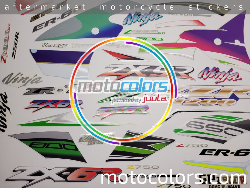 NAKLEJKI NA MOTOCYKL JUULA DO KAWASAKI ZX 9R 1999 ZIELONY 7F