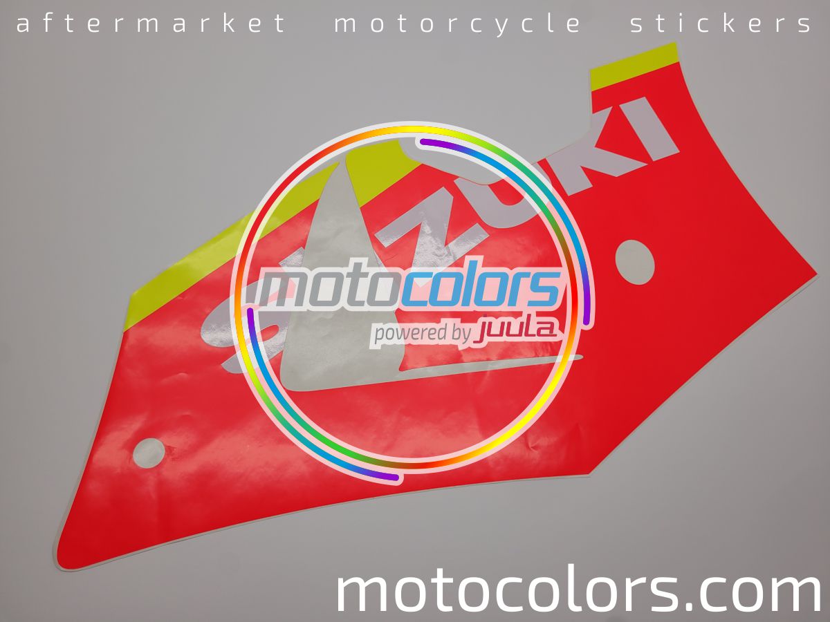 NAKLEJKI NA MOTOCYKL JUULA DO SUZUKI GSX-R 1000 2004 ŻÓŁTA PERŁA YEC SZARY YU8