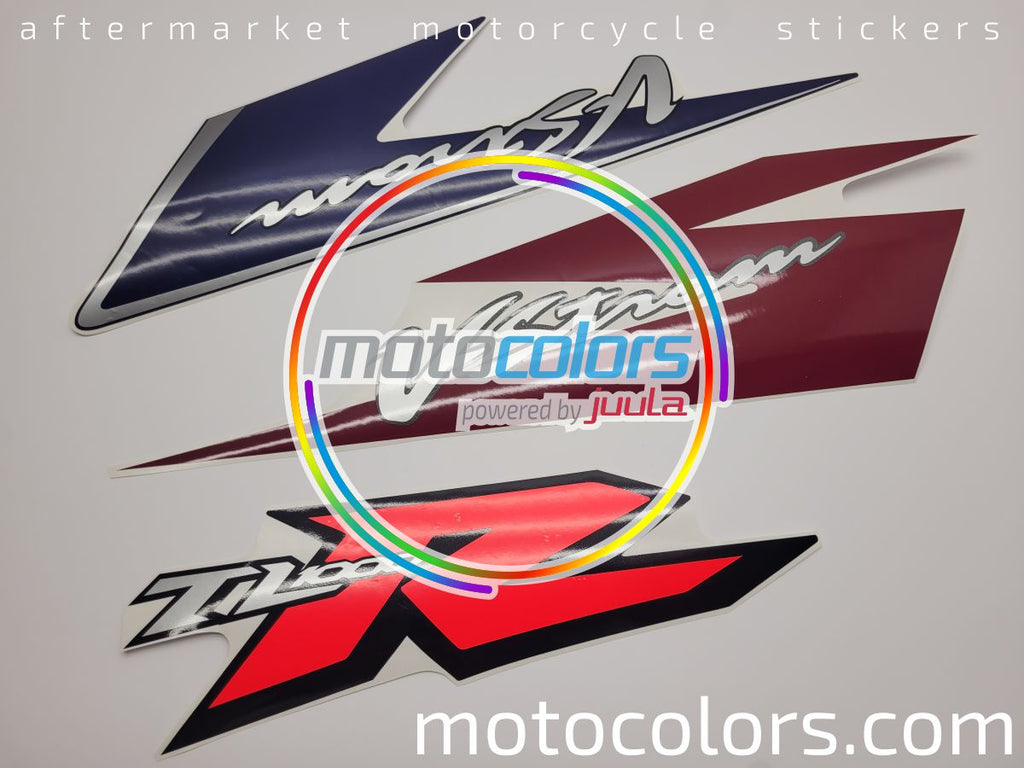 NAKLEJKI NA MOTOCYKL JUULA DO SUZUKI GSX-R 1000 2004 ŻÓŁTA PERŁA YEC SZARY YU8