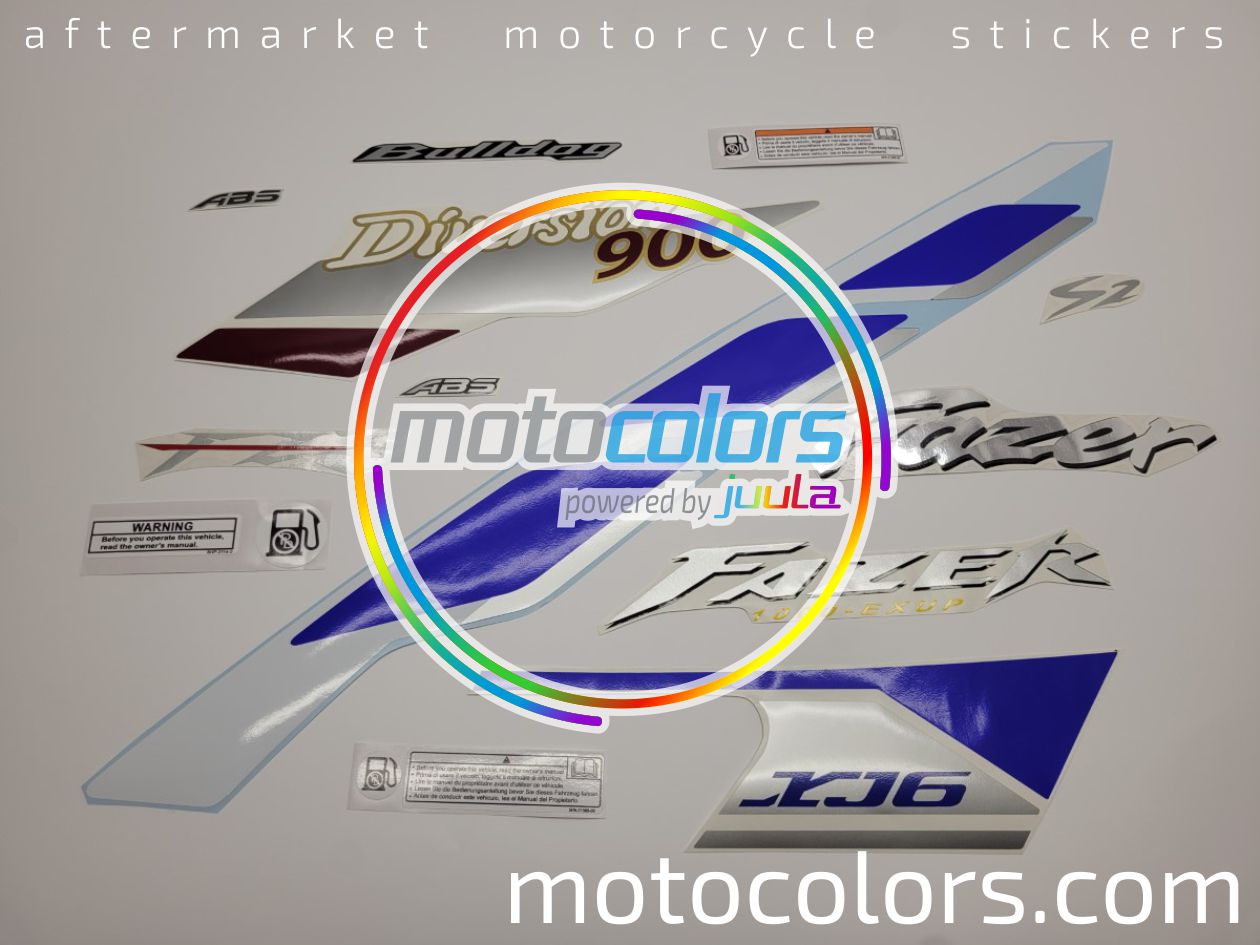 NAKLEJKI NA MOTOCYKL JUULA DO YAMAHA YZF R1 2002 NIEBIESKI RACING RN09